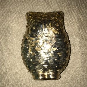 Gold Owl Candle Holder